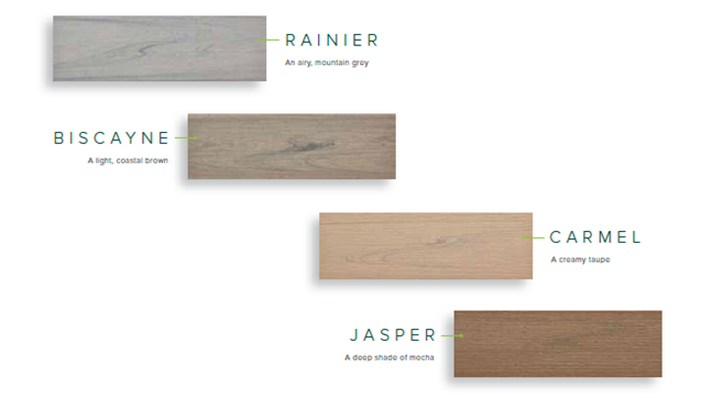 Trex Transcend Lineage Colour swatches lineup