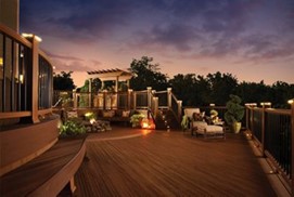 decking at twilight